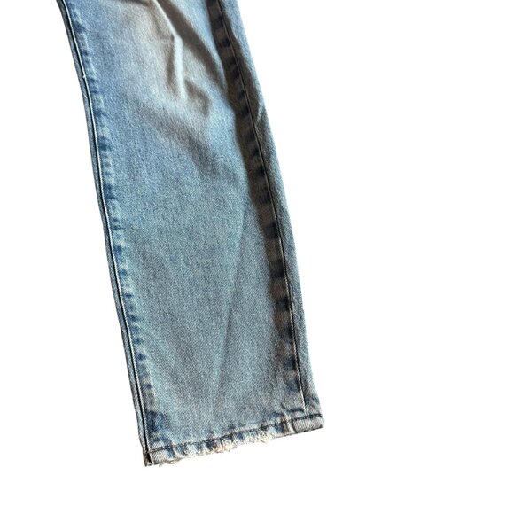 Good American Weekender Relaxed Fit Jeans Light Wash Casual Stretch Size 2/26 - Picture 4 of 12